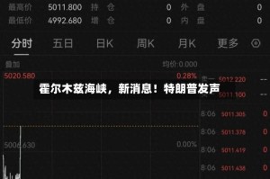 霍尔木兹海峡，新消息！特朗普发声