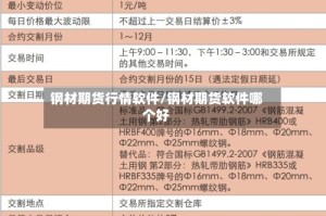 钢材期货行情软件/钢材期货软件哪个好