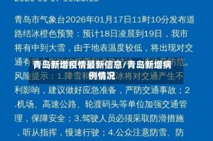 青岛新增疫情最新信息/青岛新增病例情况