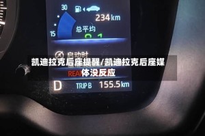 凯迪拉克后座提醒/凯迪拉克后座媒体没反应