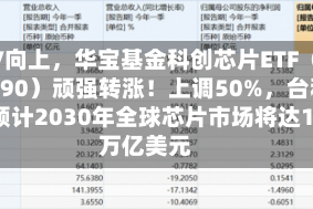 深V向上，华宝基金科创芯片ETF（589190）顽强转涨！上调50%，台积电预计2030年全球芯片市场将达1.5万亿美元