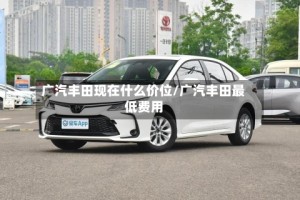 广汽丰田现在什么价位/广汽丰田最低费用