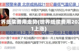 世界纸桨费用走势(世界纸浆费用2021上涨)