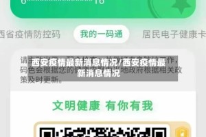 西安疫情最新消息情况/西安疫情最新消息情况