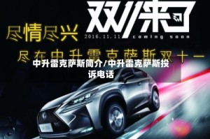 中升雷克萨斯简介/中升雷克萨斯投诉电话