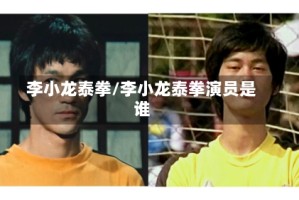 李小龙泰拳/李小龙泰拳演员是谁