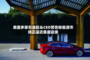 美国多家石油巨头CEO警告称能源市场正逼近悬崖边缘