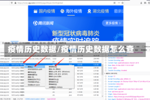 疫情历史数据/疫情历史数据怎么查
