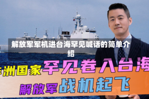 解放军军机进台海罕见喊话的简单介绍