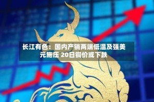 长江有色：国内产销两端低温及强美元施压 20日铜价或下跌