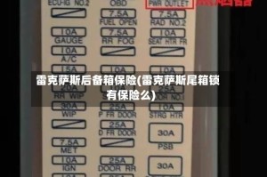 雷克萨斯后备箱保险(雷克萨斯尾箱锁有保险么)
