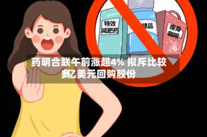 药明合联午前涨超4% 拟斥比较多1亿美元回购股份