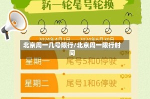 北京周一几号限行/北京周一限行时间
