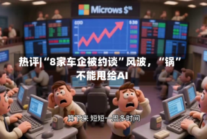 热评|“8家车企被约谈”风波，“锅”不能甩给AI