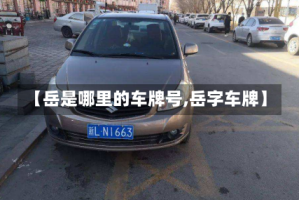 【岳是哪里的车牌号,岳字车牌】