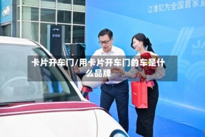 卡片开车门/用卡片开车门的车是什么品牌