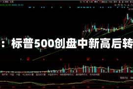 午盘：标普500创盘中新高后转跌