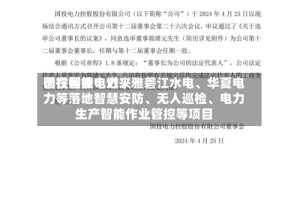 国投智能：近来已在国投电力、雅砻江水电、华夏电力等落地智慧安防、无人巡检、电力生产智能作业管控等项目