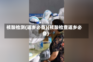 核酸检测(返乡必备)(核酸检查返乡必备)