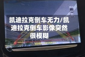 凯迪拉克倒车无力/凯迪拉克倒车影像突然很模糊