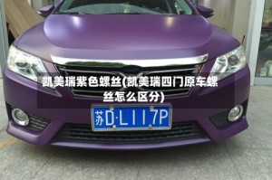 凯美瑞紫色螺丝(凯美瑞四门原车螺丝怎么区分)