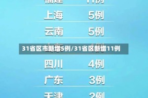 31省区市新增5例/31省区新增11例