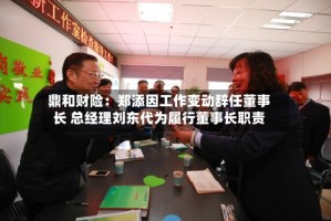 鼎和财险：郑添因工作变动辞任董事长 总经理刘东代为履行董事长职责
