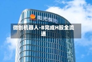 微创机器人-B完成H股全流通