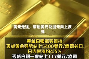 美元走强，带动美元兑加元向上反弹