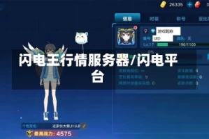 闪电王行情服务器/闪电平台