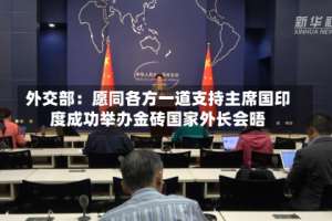 外交部：愿同各方一道支持主席国印度成功举办金砖国家外长会晤