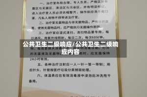 公共卫生二级响应/公共卫生二级响应内容