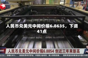人民币兑美元中间价报6.8635，下调41点