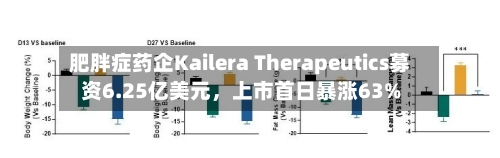 肥胖症药企Kailera Therapeutics募资6.25亿美元，上市首日暴涨63%-第1张图片