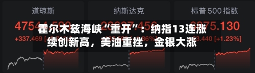 霍尔木兹海峡“重开”：纳指13连涨续创新高，美油重挫	，金银大涨-第2张图片