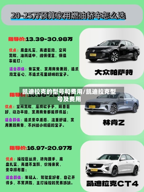 凯迪拉克的型号和费用/凯迪拉克型号及费用-第3张图片
