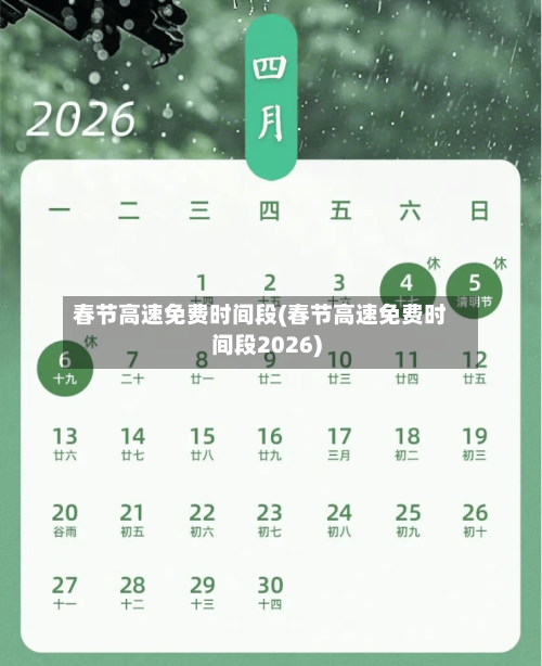 春节高速免费时间段(春节高速免费时间段2026)-第2张图片