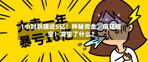 1小时暴赚近5亿！神秘资金，疯狂做空！发生了什么？-第2张图片