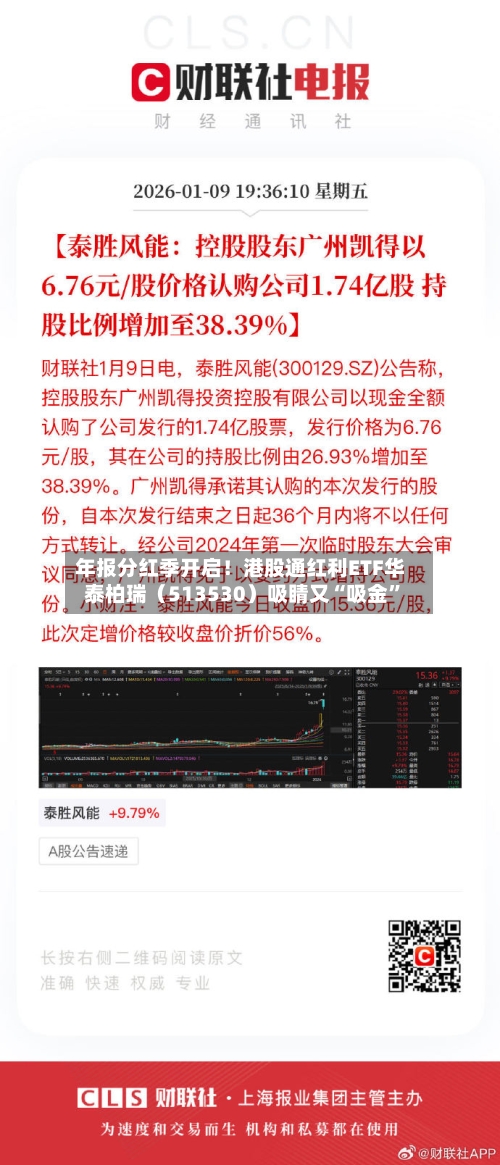 年报分红季开启！港股通红利ETF华泰柏瑞（513530）吸睛又“吸金”-第2张图片