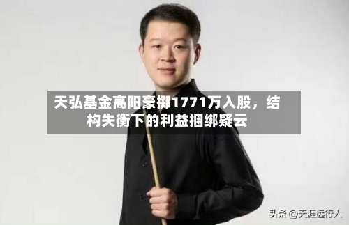 天弘基金高阳豪掷1771万入股，结构失衡下的利益捆绑疑云-第2张图片
