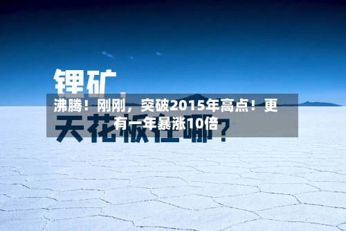沸腾！刚刚	，突破2015年高点！更有一年暴涨10倍-第3张图片