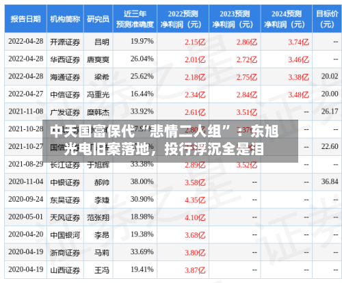 中天国富保代 “悲情二人组	” ：东旭光电旧案落地，投行浮沉全是泪-第2张图片