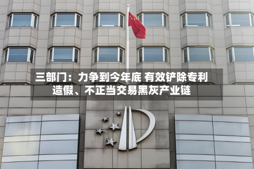 三部门：力争到今年底 有效铲除专利造假、不正当交易黑灰产业链-第3张图片