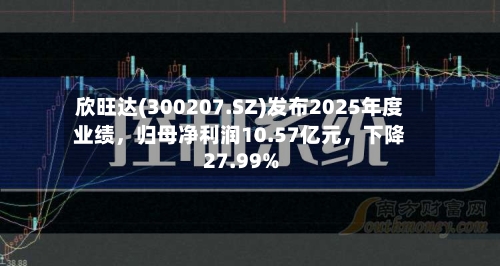欣旺达(300207.SZ)发布2025年度业绩，归母净利润10.57亿元	，下降27.99%-第2张图片