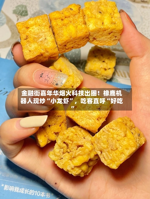 金融街嘉年华烟火科技出圈！橡鹿机器人现炒“小龙虾”，吃客直呼“好吃”-第3张图片