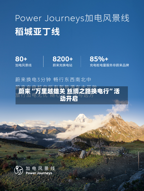 蔚来“万里越雄关 丝绸之路换电行”活动开启-第1张图片