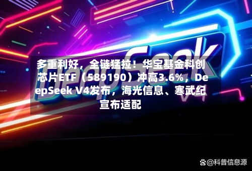 多重利好，全链猛拉！华宝基金科创芯片ETF（589190）冲高3.6%，DeepSeek V4发布	，海光信息	、寒武纪宣布适配-第2张图片