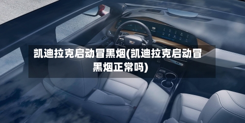 凯迪拉克启动冒黑烟(凯迪拉克启动冒黑烟正常吗)-第2张图片