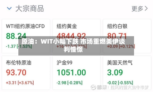 原油：WIT小幅下跌 市场重燃美伊谈判憧憬-第2张图片