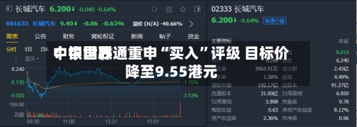 中银世界：中国联通重申“买入	”评级 目标价降至9.55港元-第1张图片